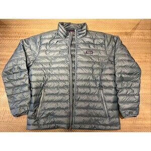 Patagonia Mens Size XL Micro Nano Puff Jacket Coat Full Zip Blue Insulated